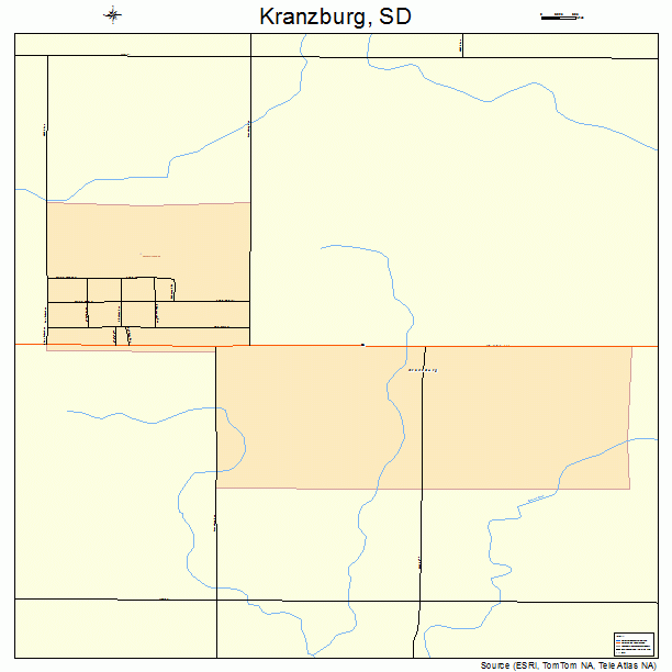 Kranzburg, SD street map