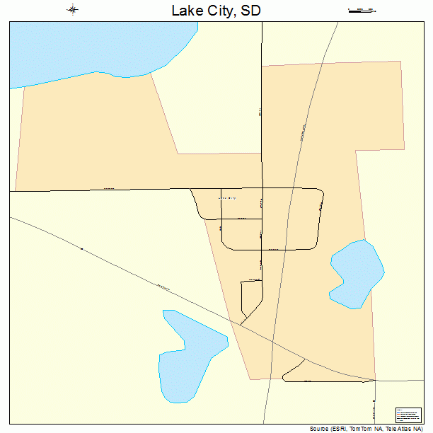 Lake City, SD street map
