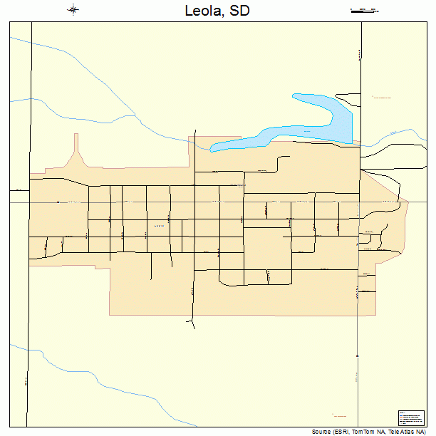 Leola, SD street map