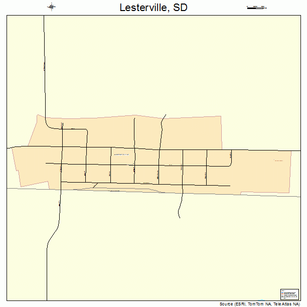 Lesterville, SD street map