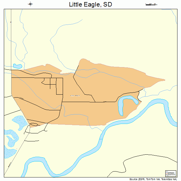 Little Eagle, SD street map