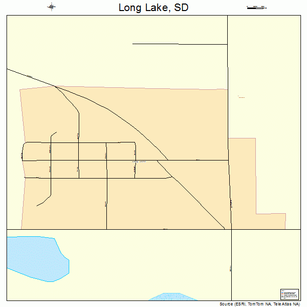 Long Lake, SD street map