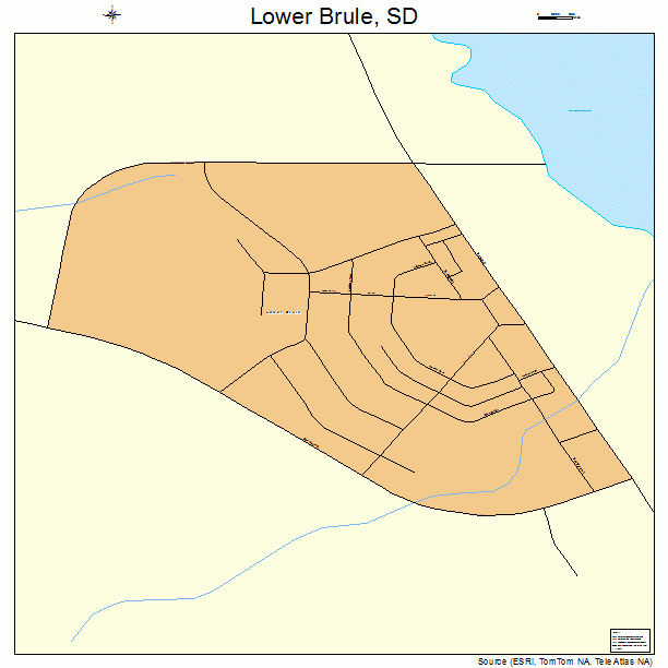 Lower Brule, SD street map