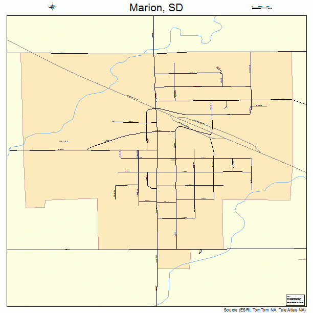 Marion, SD street map