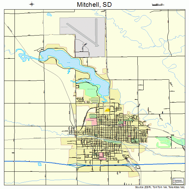 Mitchell, SD street map