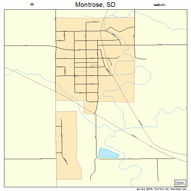 Montrose, SD street map