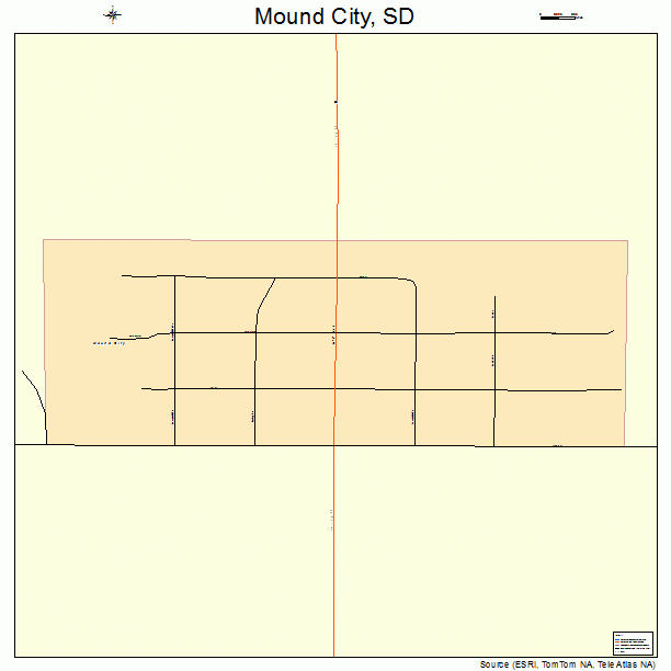 Mound City, SD street map