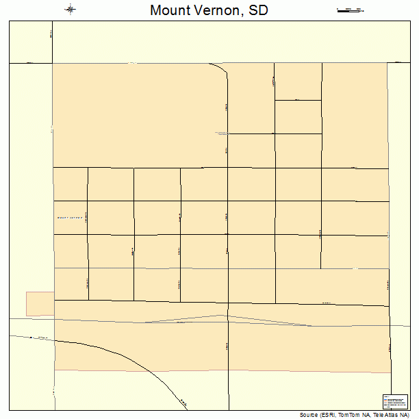 Mount Vernon, SD street map