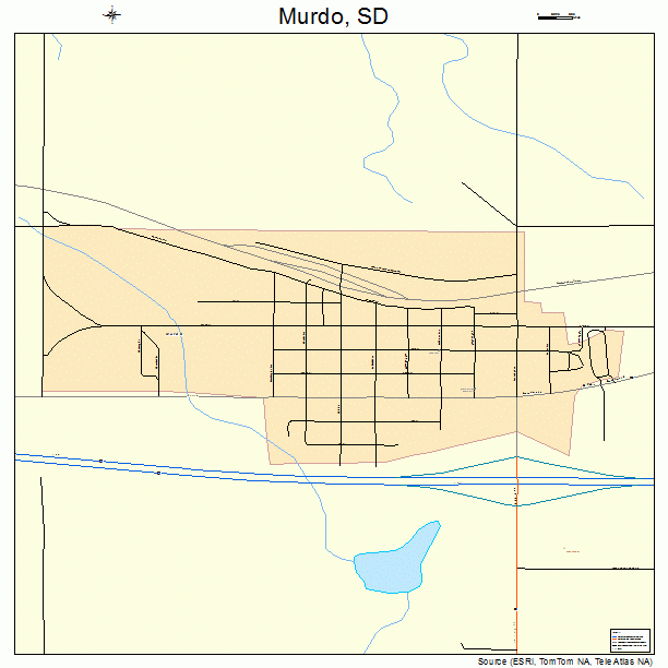 Murdo, SD street map