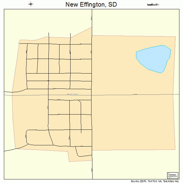 New Effington, SD street map