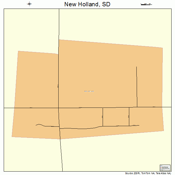New Holland, SD street map