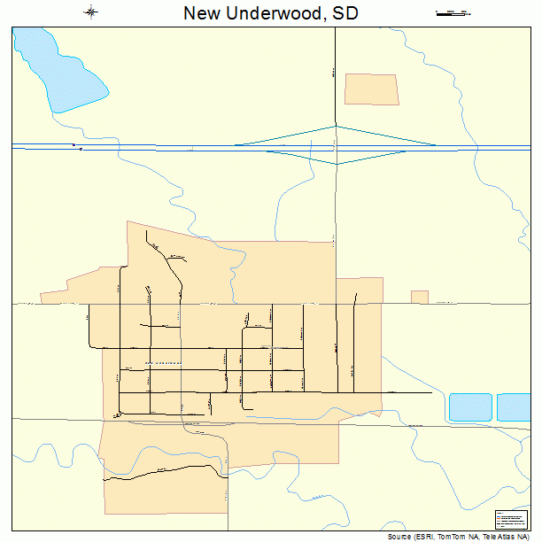 New Underwood, SD street map