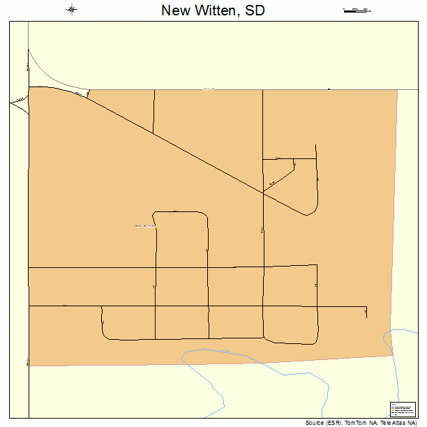 New Witten, SD street map