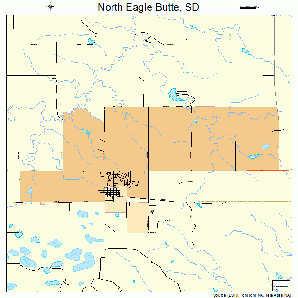 North Eagle Butte, SD street map