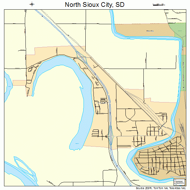 North Sioux City, SD street map