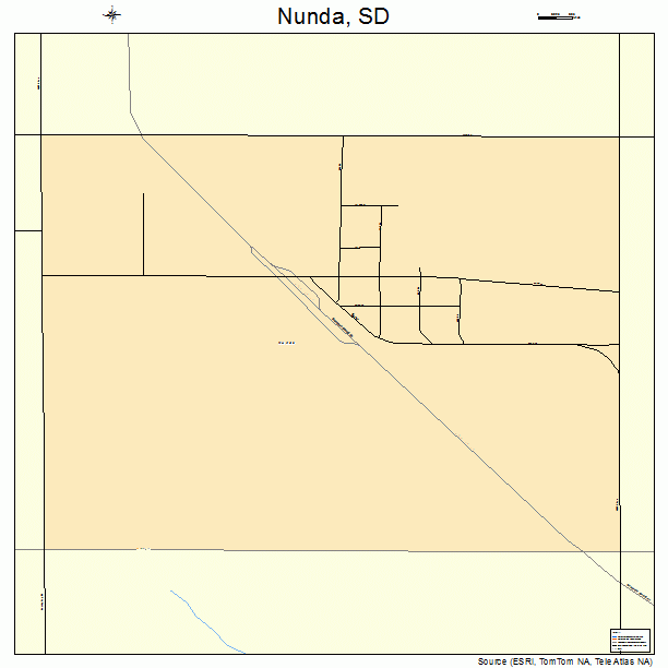 Nunda, SD street map