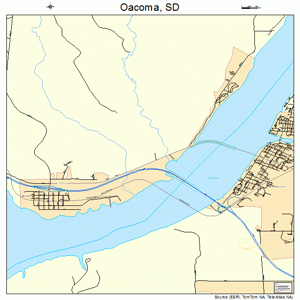 Oacoma, SD street map