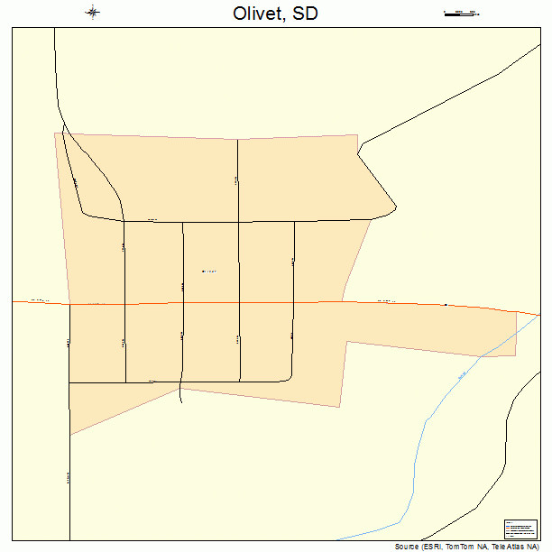 Olivet, SD street map