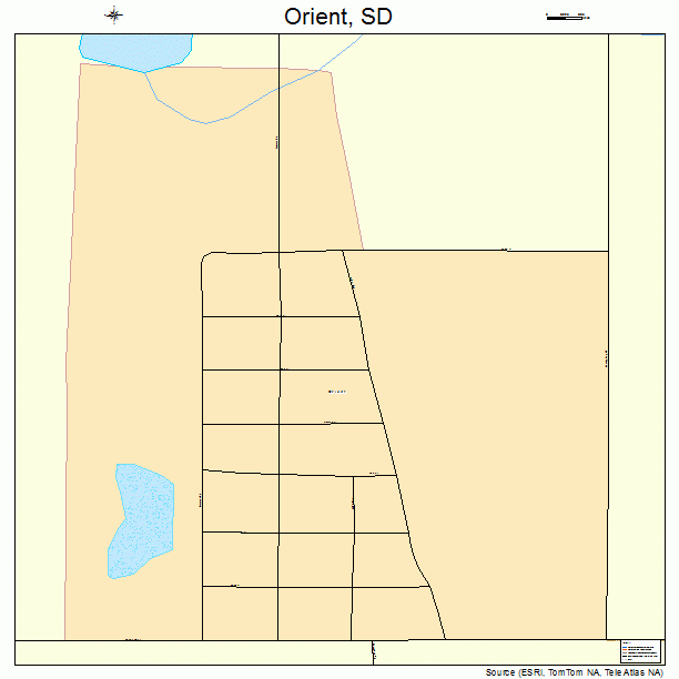 Orient, SD street map