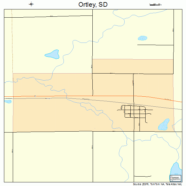 Ortley, SD street map