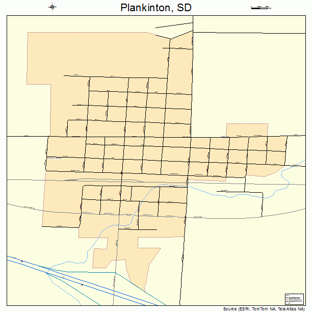 Plankinton, SD street map