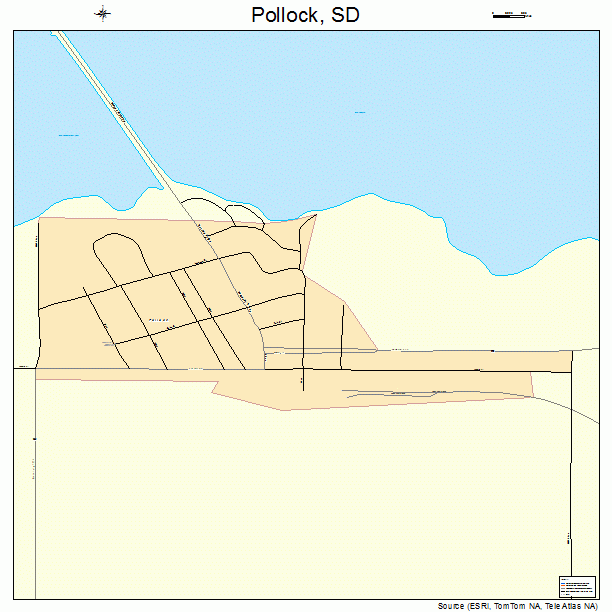 Pollock, SD street map