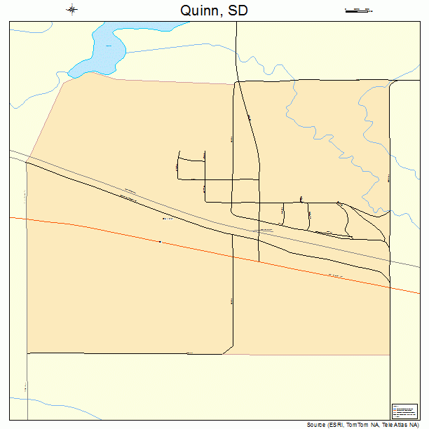 Quinn, SD street map
