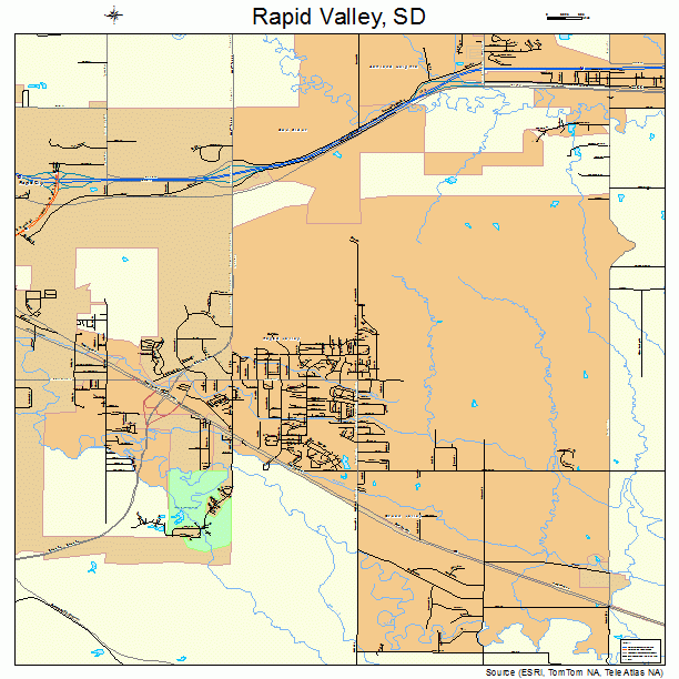 Rapid Valley, SD street map