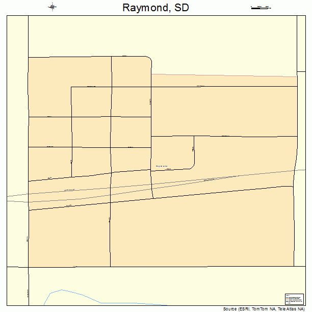 Raymond, SD street map