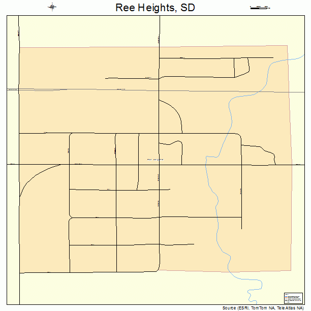 Ree Heights, SD street map