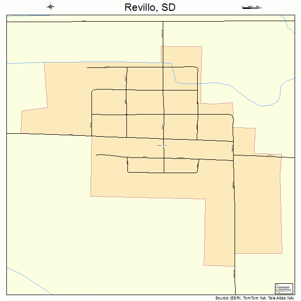 Revillo, SD street map