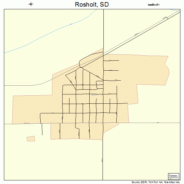 Rosholt, SD street map