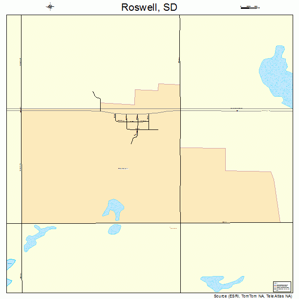 Roswell, SD street map