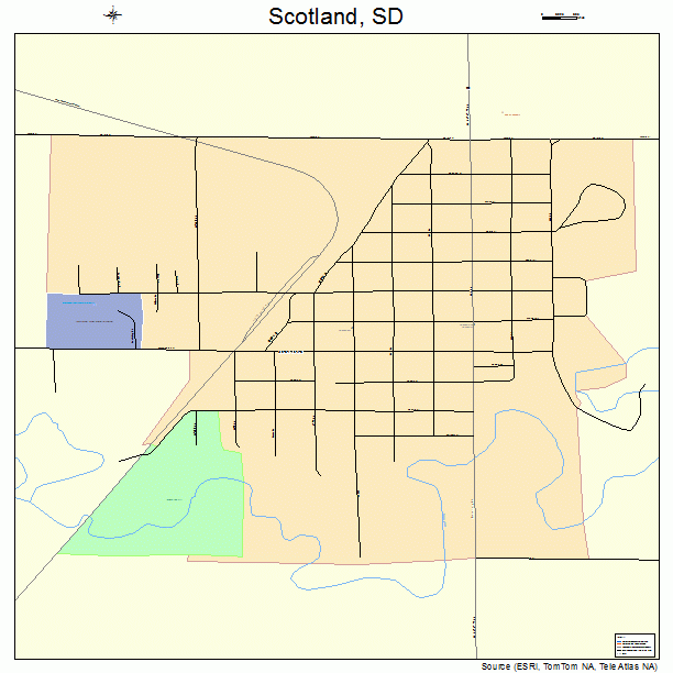 Scotland, SD street map