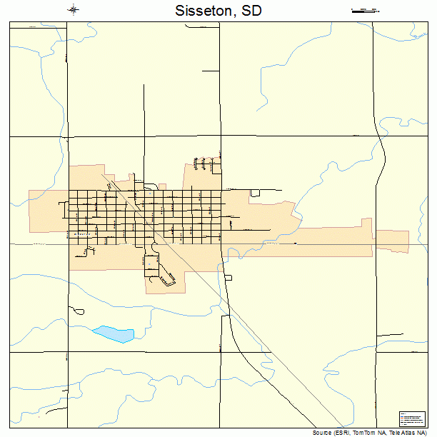 Sisseton, SD street map