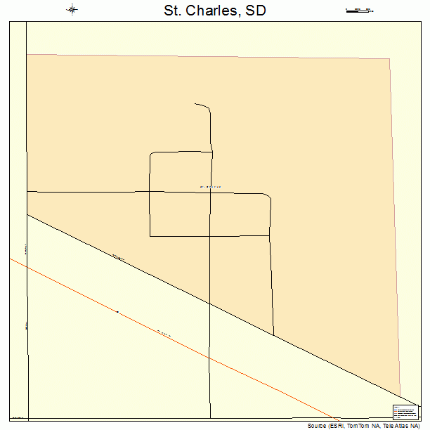 St. Charles, SD street map