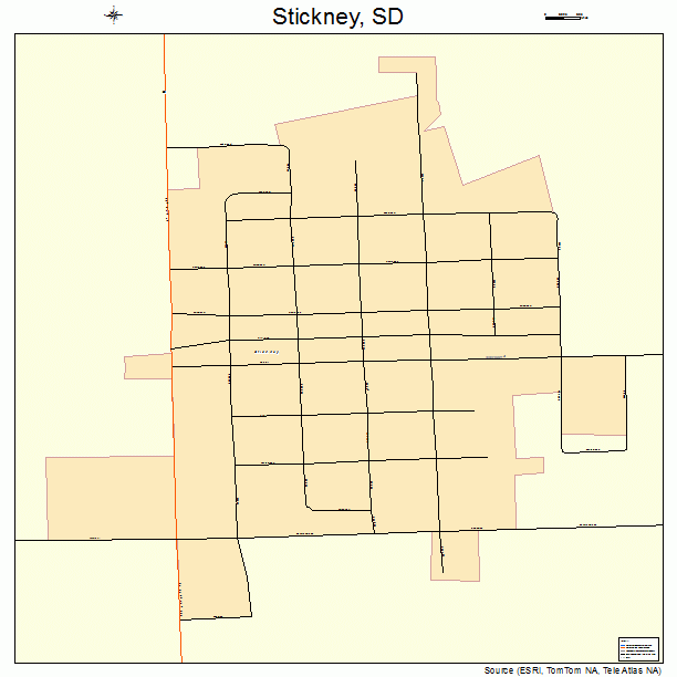 Stickney, SD street map
