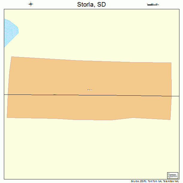 Storla, SD street map