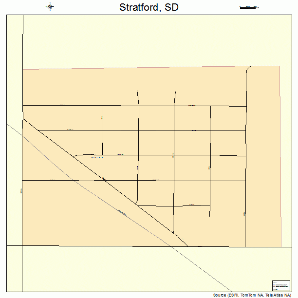 Stratford, SD street map