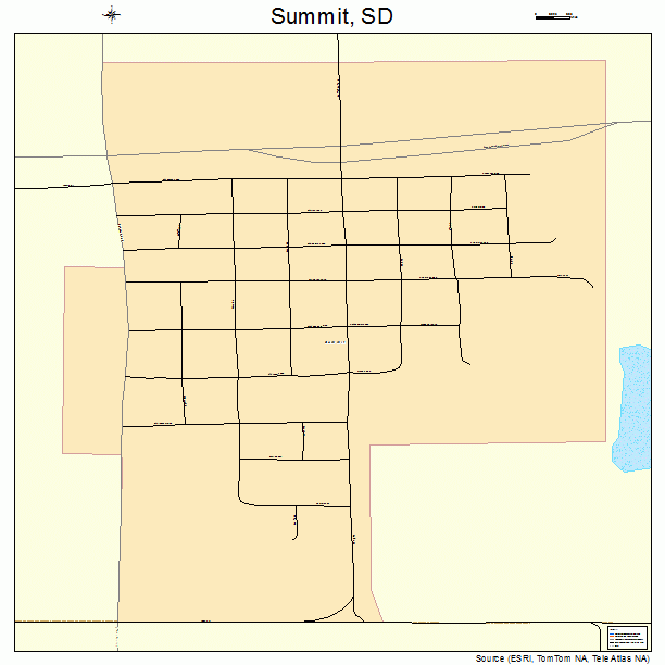 Summit, SD street map