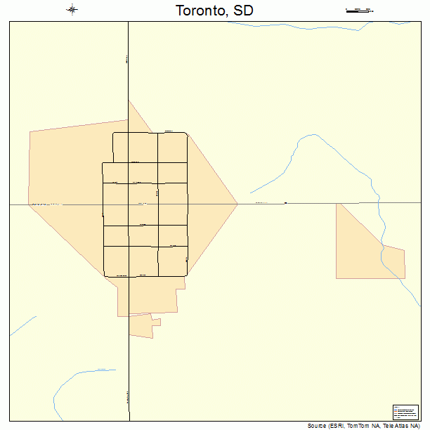 Toronto, SD street map