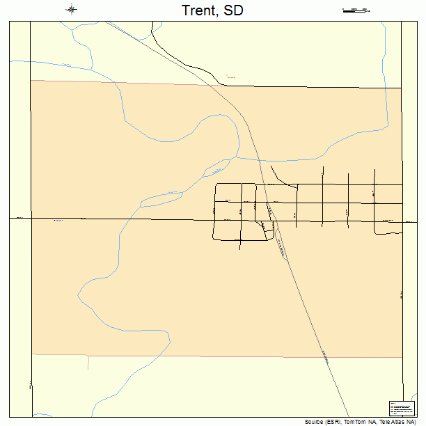 Trent, SD street map