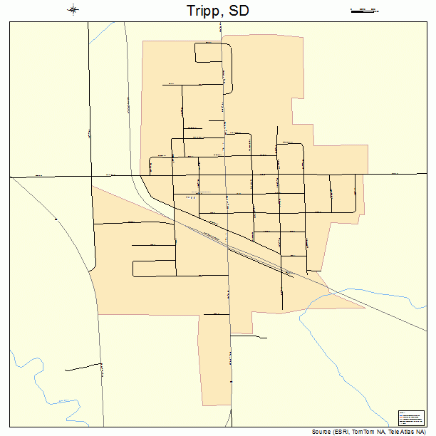 Tripp, SD street map