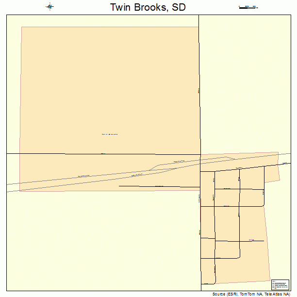 Twin Brooks, SD street map