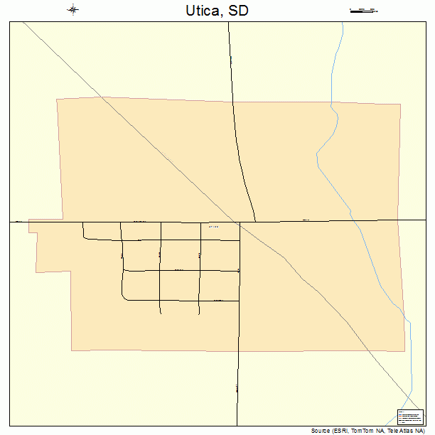 Utica, SD street map