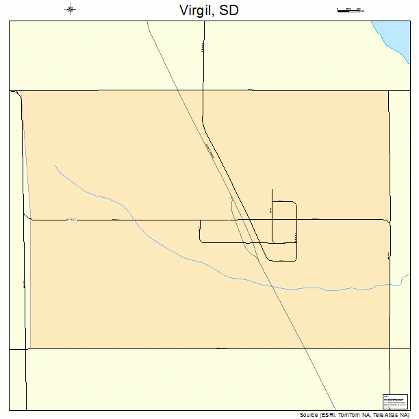 Virgil, SD street map