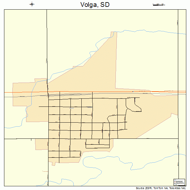 Volga, SD street map