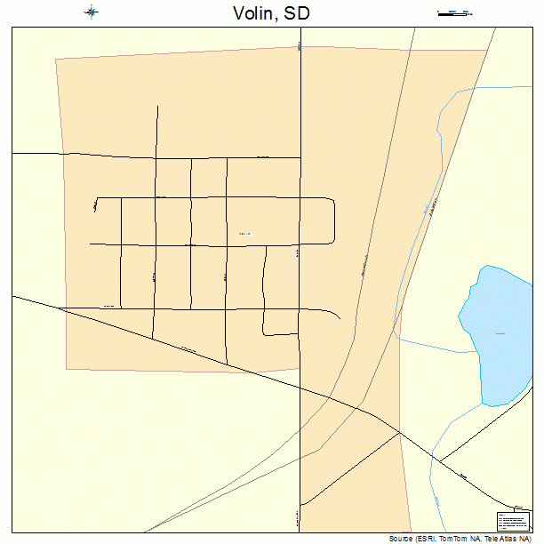 Volin, SD street map