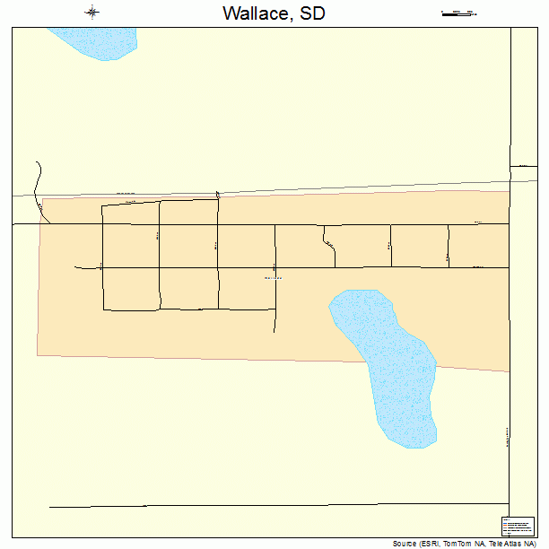 Wallace, SD street map