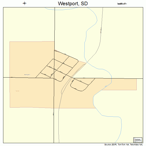 Westport, SD street map